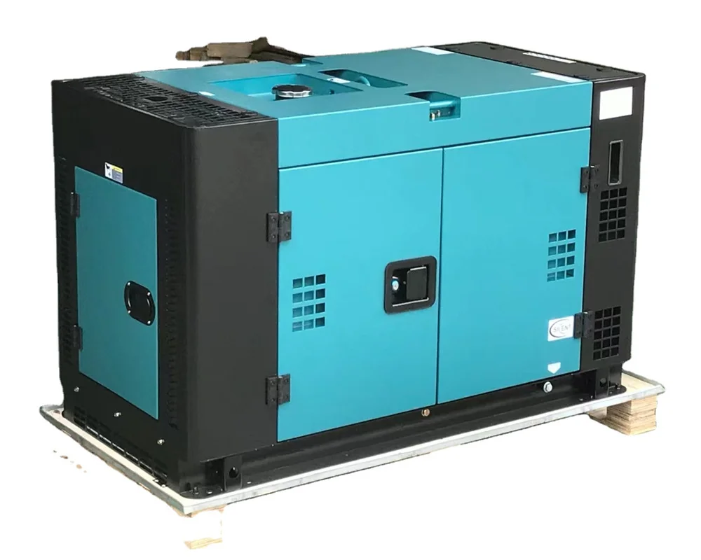 Silent 12KVA 12KW Dual Cylinder Industrial Generator Sets Diesel Engine AC DC Single Phase Portable Air-Cooled Diesel Generator