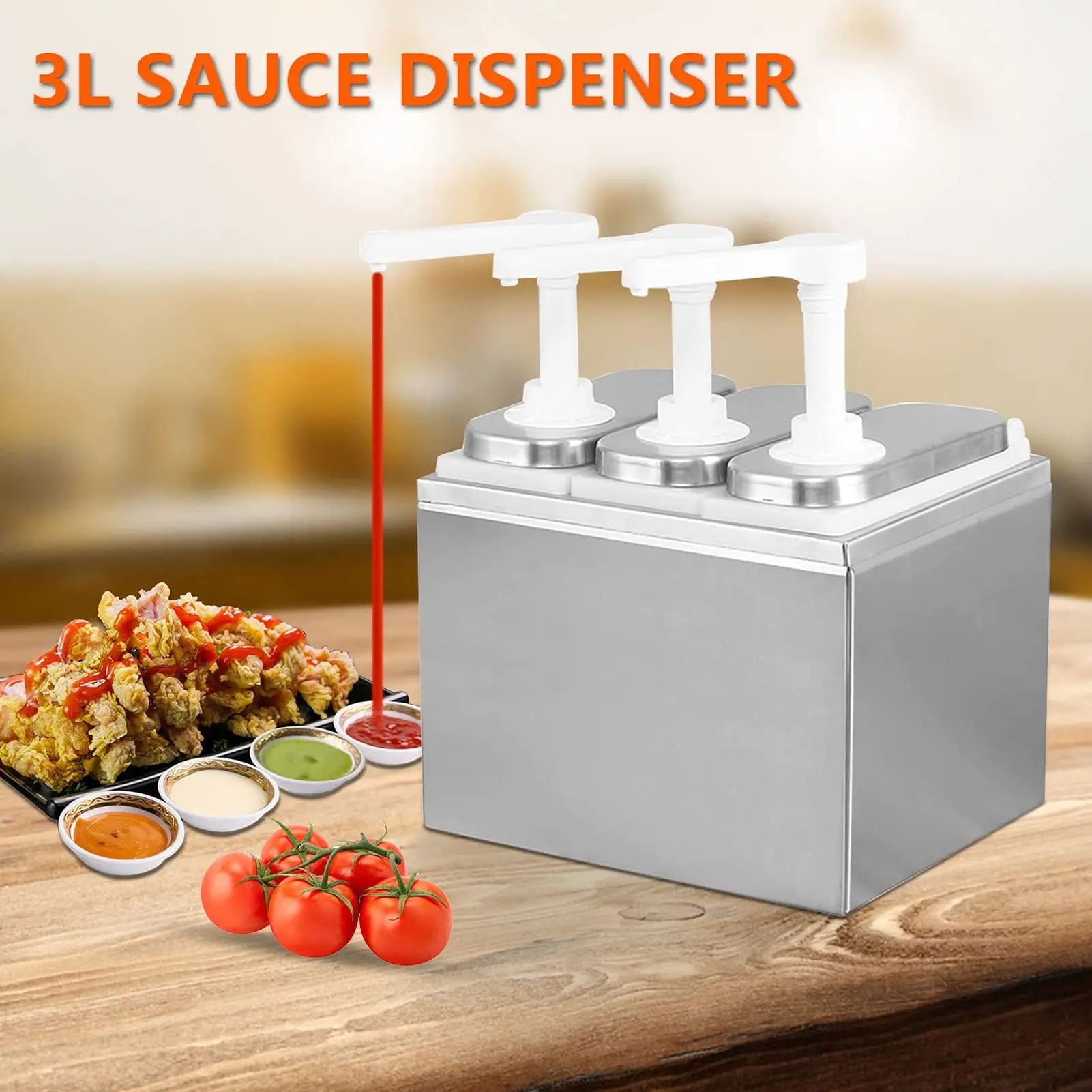 High-Quality Sauce Dispenser Bottle Buffet-Only Condiment Dispenser Cheese Sauce Dispenser Automatic For Commercial Kitchen