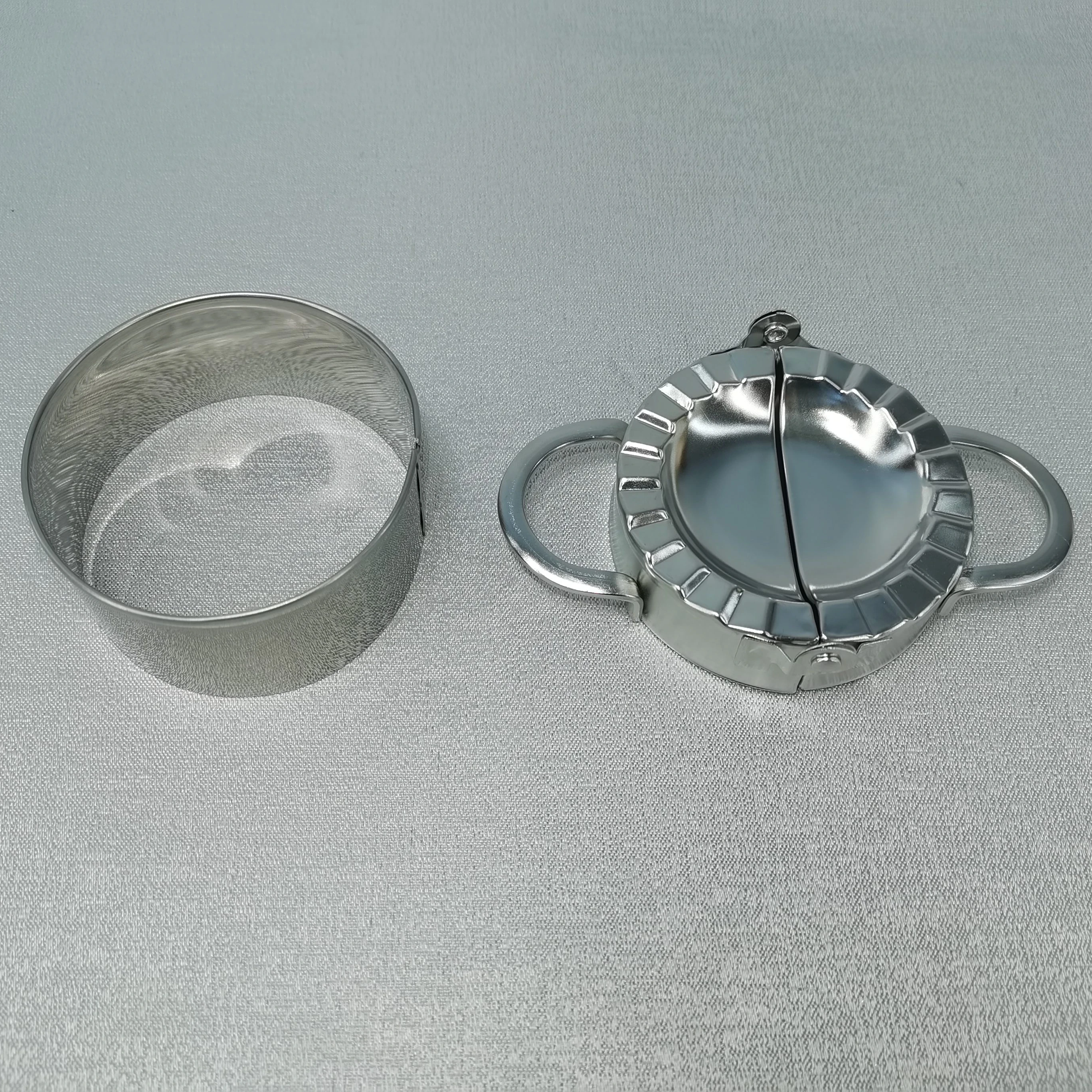 3 Pieces Stainless Steel Dumpling Machine Set Manual Pie Press Dumpling Wrapping Paper Mould