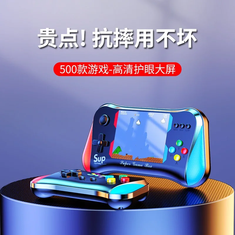 X7 500-in-1 Classic old game handheld portable game console for two player