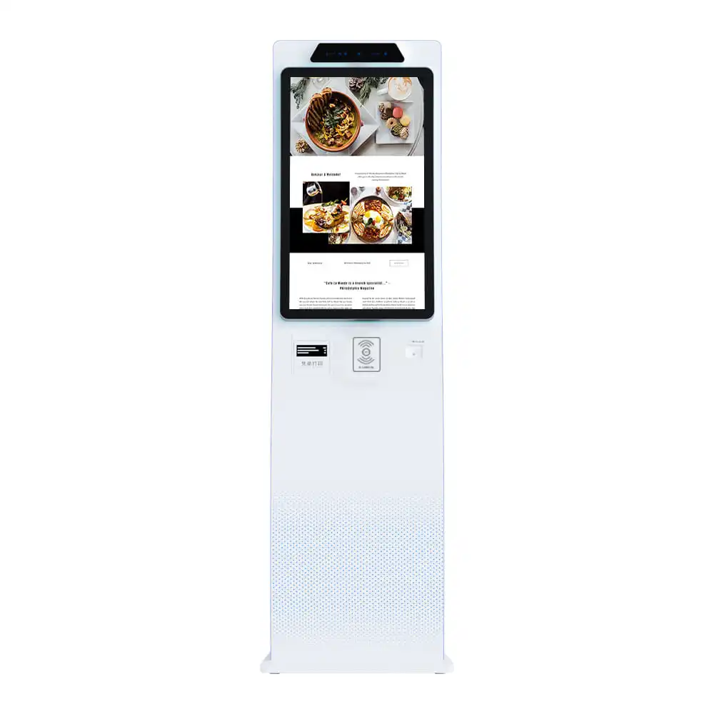 Payment Kiosks 32 Inch Curved Touch Screen Billing Machines Self Service Ordering Supermarket Self -Service Cash Register
