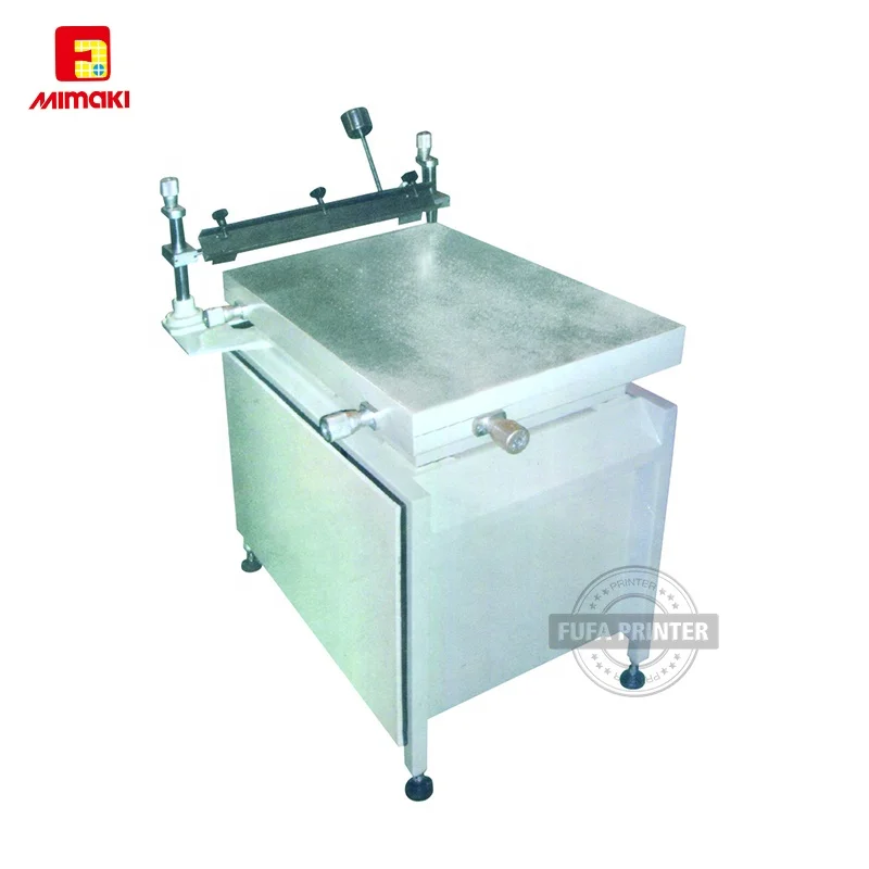 Customized vacuum suction table manual screen printer with high precision