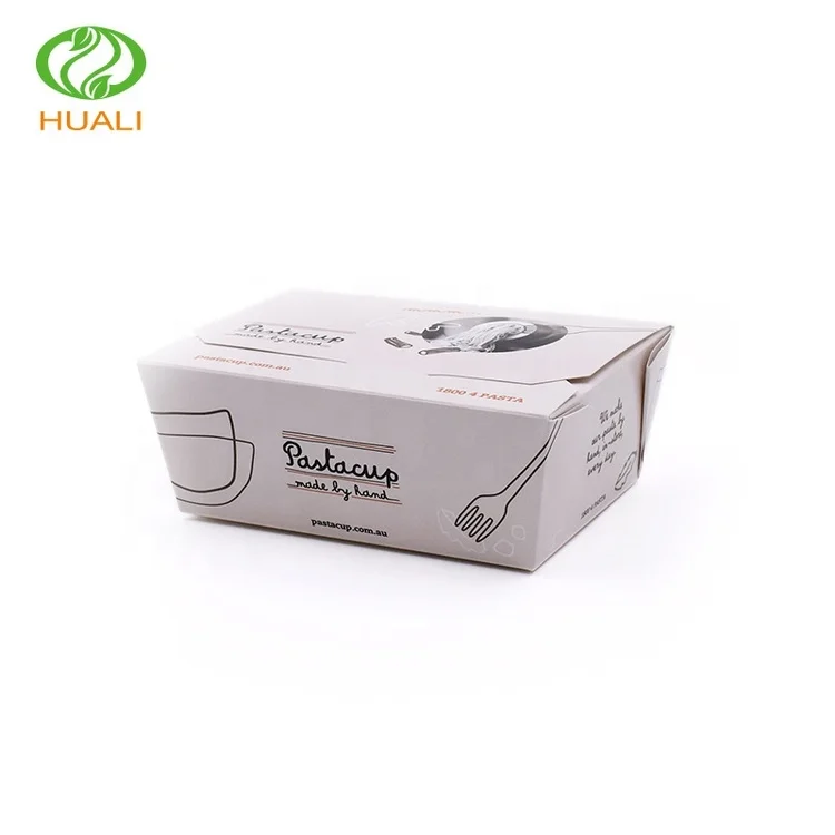 Disposable Kraft Lunch Box For Fast Food Packaging Take Away Food Container Paper Boxes