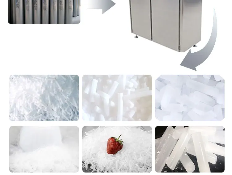 Commercial Industrial Dry Ice Makers Machine Co2 Snow Maker