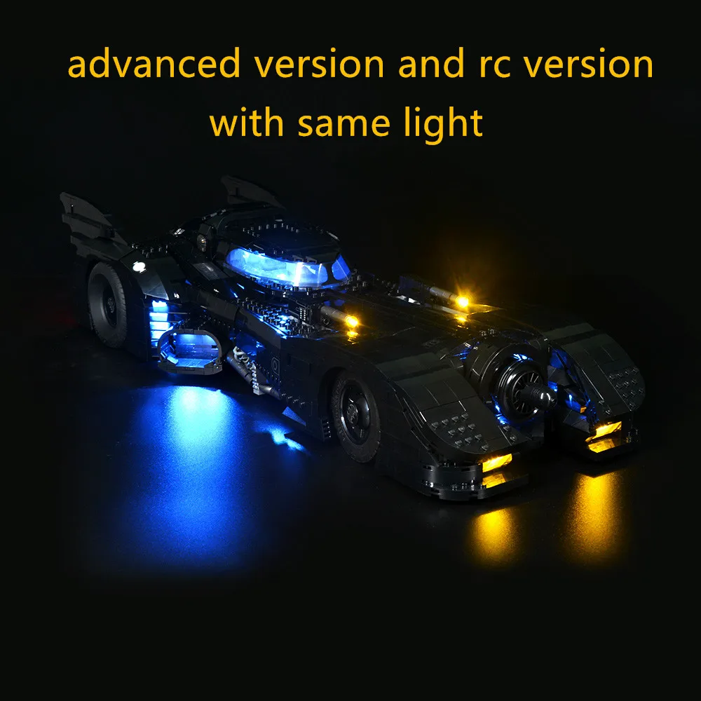 (Blocks NOT Included) Kyglaring LED Light Kit For Legos 7Superheroes 1989 Batmobile Car With Legos 76139