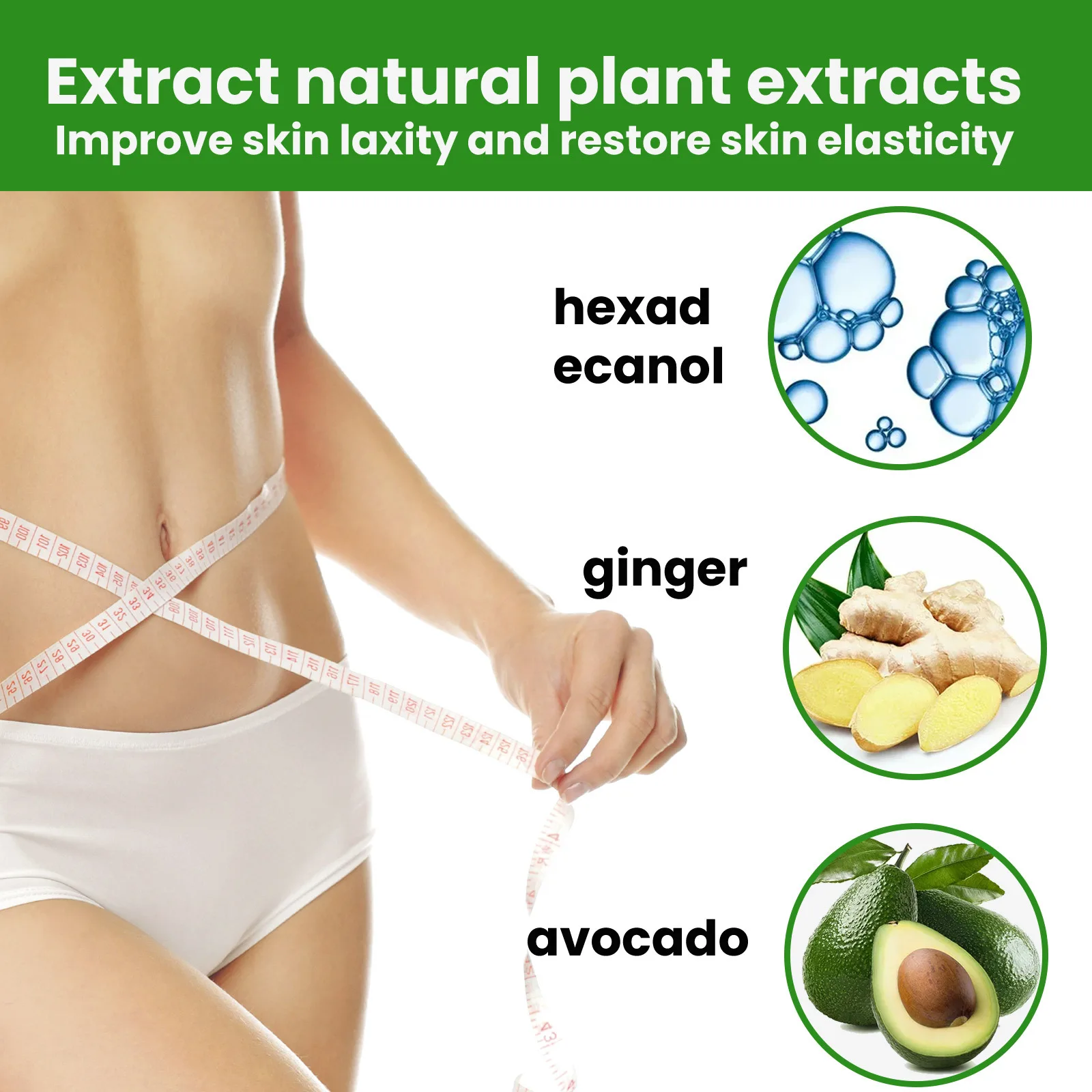 7Days Ginger Shea Butter Arm I Want Slimming Stomach Cream For Women Organic Fat Burner Weight Loss Flat Belly Slimming Cream