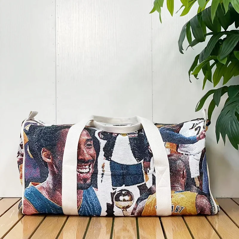 Tapestry products manufacturer Custom Tapestry tote Bag  Custom Logo Size design tapestry duffle bag