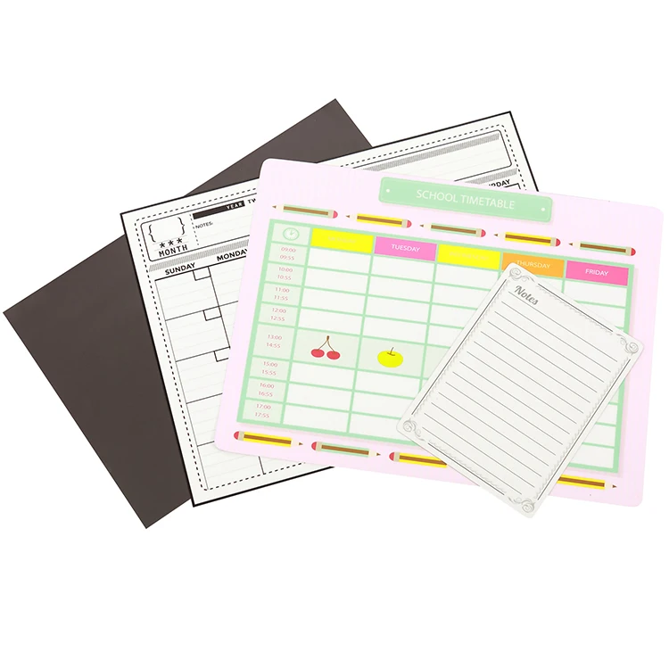 Erasable chalk board magnet sticker kitchen magnet calendars magnetic menu planner for refrigerator