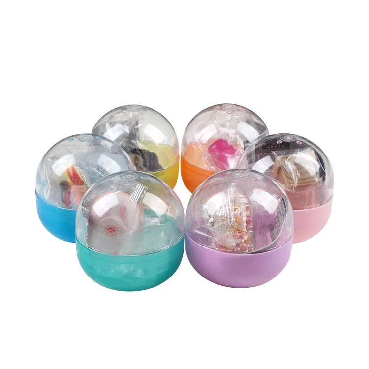 Famicheer Eco Friendly Transparent Plastic Round Ball Vending Toy Capsules for Vending Machine