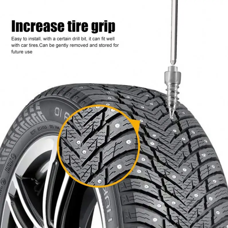 Car Tire Studs Anti-Slip Screws Nails Auto Motorcycle Bike Truck Off-road Tyre Anti-ice Spikes Snow Shoes Sole Cleats