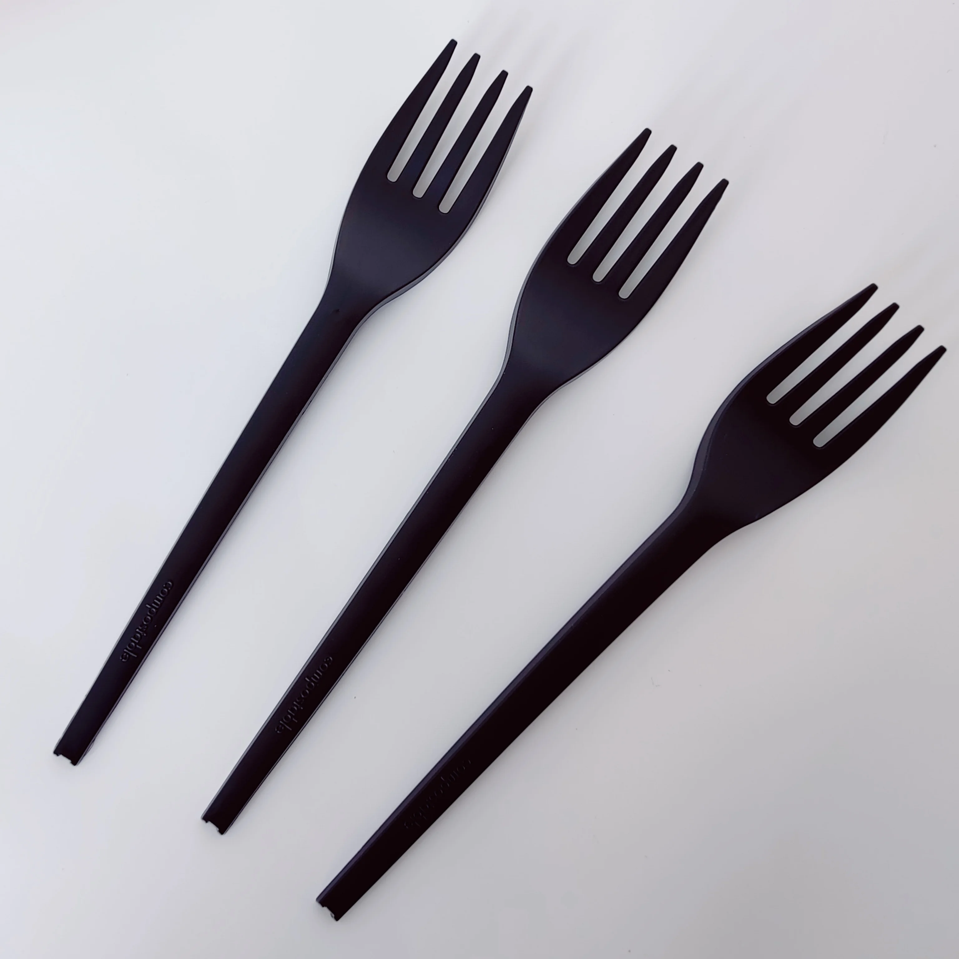 Manufacturer Cheap PLA Biodegradable Picnic Party Disposable Cutlery  compostable biodegradable forks dinnerware sets