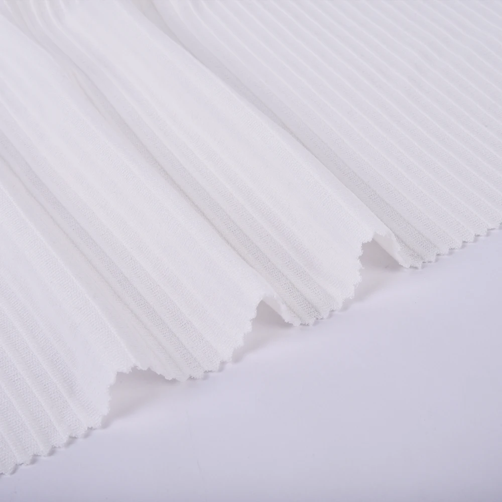 Factory Wholesale T/R Spandex Knitted Stripe P/D 380gsm 160cm Knit Jacquard Fabrics for Clothing