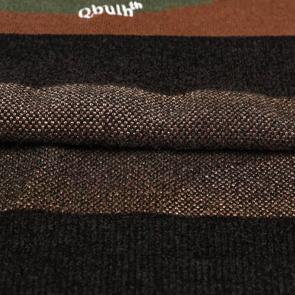 2022 Wholesale Custom Knit Military Style Wool Cotton Long Sleeve Crew Neck Camo Jacquard Camouflage Pullover Sweaters Man