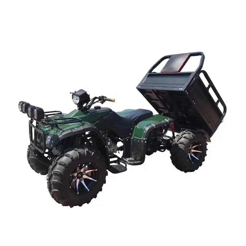 
China Water Cooled 4 Stroke Utility Quad Farm Gas 250CC 4x4 ATV With Trailer 