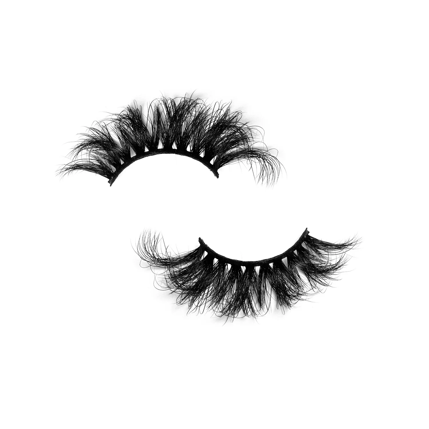 Create your own brand lash packaging box cruelty free 25mm mink eyelashes wholsale fluffy 3d full strip lashes