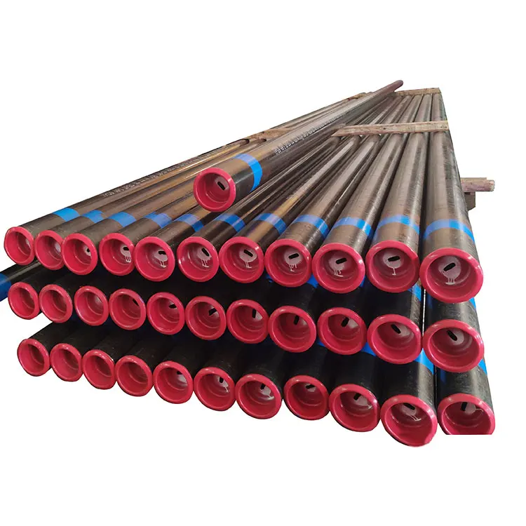 Fire Fighting Pipe ASTM A795 2' SCH40 Red Painted Grooved Fire Fighting Seamless steel pipe