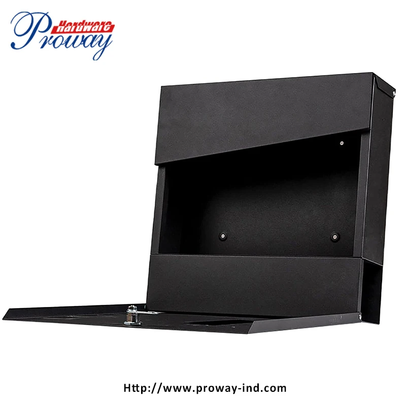 wholesale modern design wall mounted metal galvanized steel stainless steel color mailbox letterbox postbox