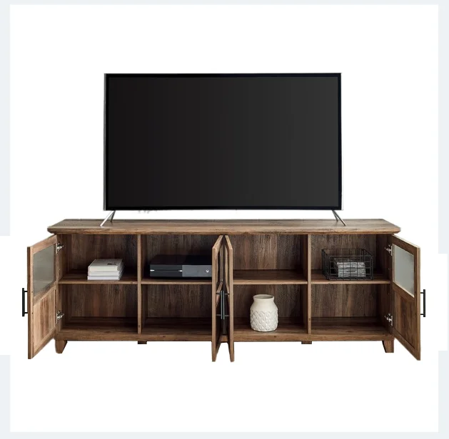 Modern wholesale wooden TV stands Living Room Furniture Entertainment Unit Lowline TV Cabinet TV console