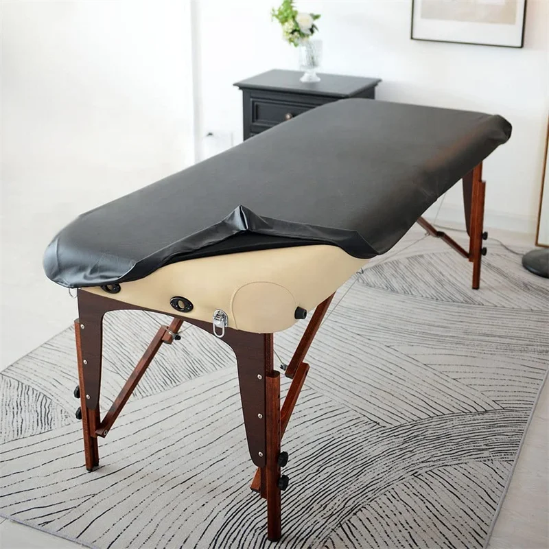 Водонепроницаемая многоразовая накладка из искусственной виниловой кожи для массажного стола