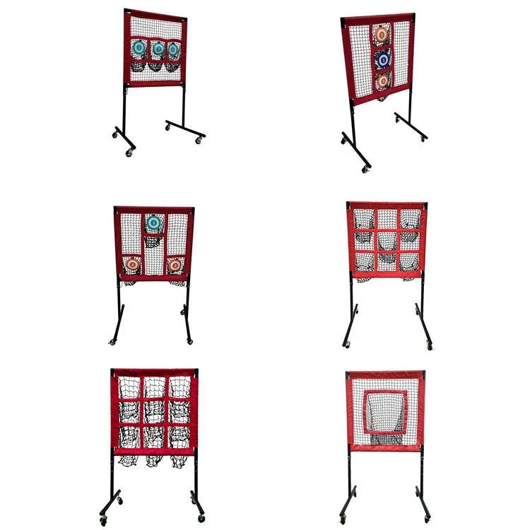 Multi-Sport Adjustable Portable Golf Net 1-Hole Baseball And Softball Practice Net With Wheel