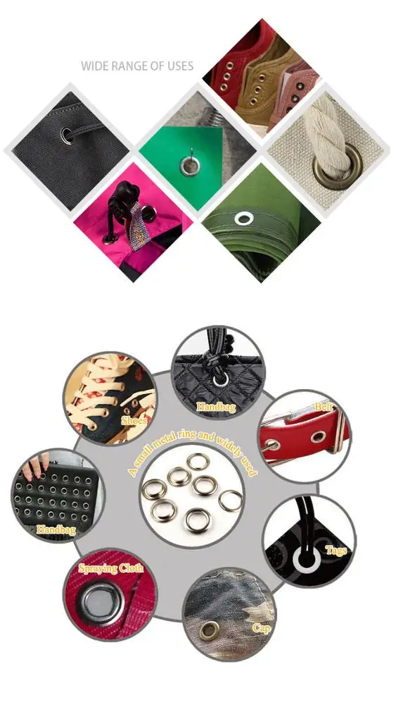 Занавески с металлическими Люверсами, 26 мм, стальные люверсы для украшения обуви