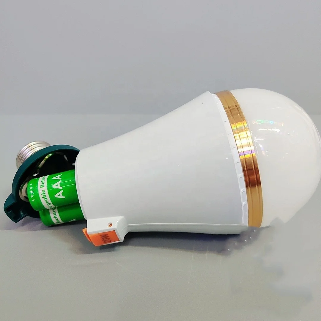 Hot 3 Batteries Charging Energy Saving Lamps  E27 15W 20W 25W 30W 6500K Portable Rechargeable Light Bombilla  LED Emergency Bulb