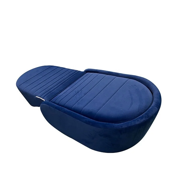 single sofa combed folding sofa bed strong italian blue fabric sofa bed velvet