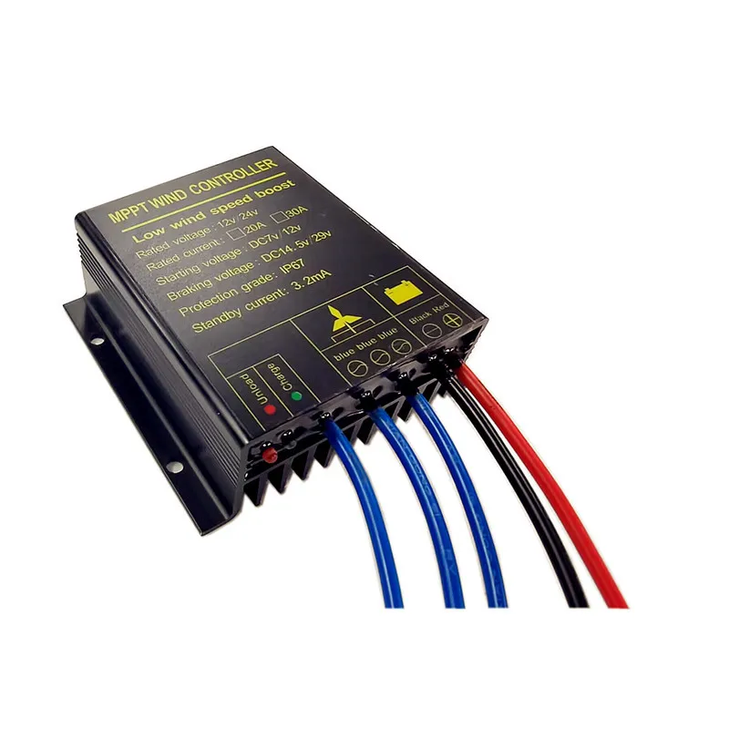 2023 High Quality 12v/24v AUTO Low Wind Speed Boost Water Proof MPPT mppt controller wind turbine Wind Charge Controller