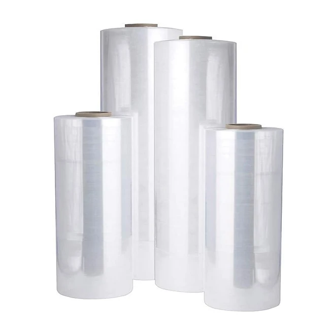Factory Hand Roll Lldpe Stretch Film Wrapping Transparent Pe Stretch Pallet Film Wrap