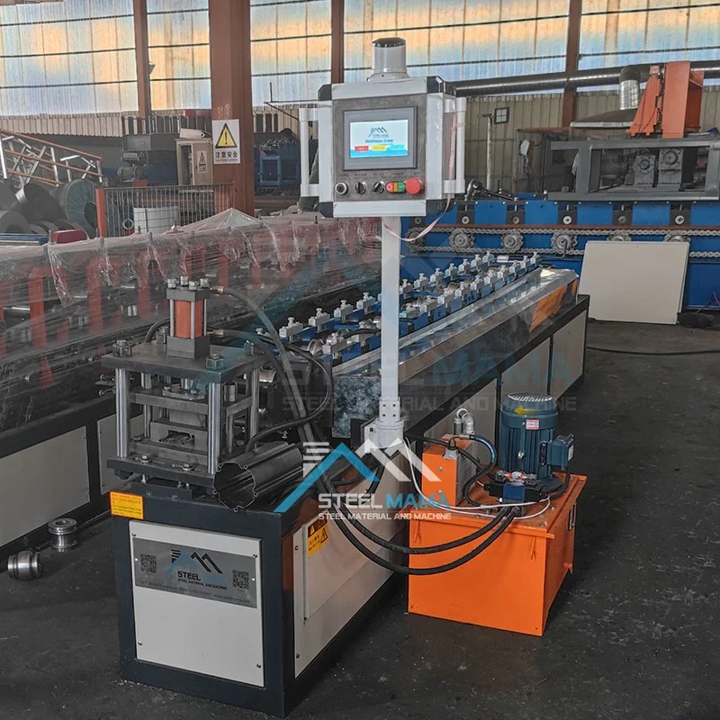 Zambia Popular High Productivity Full Automatic Euro Type Shutter Door Roll Forming Machine