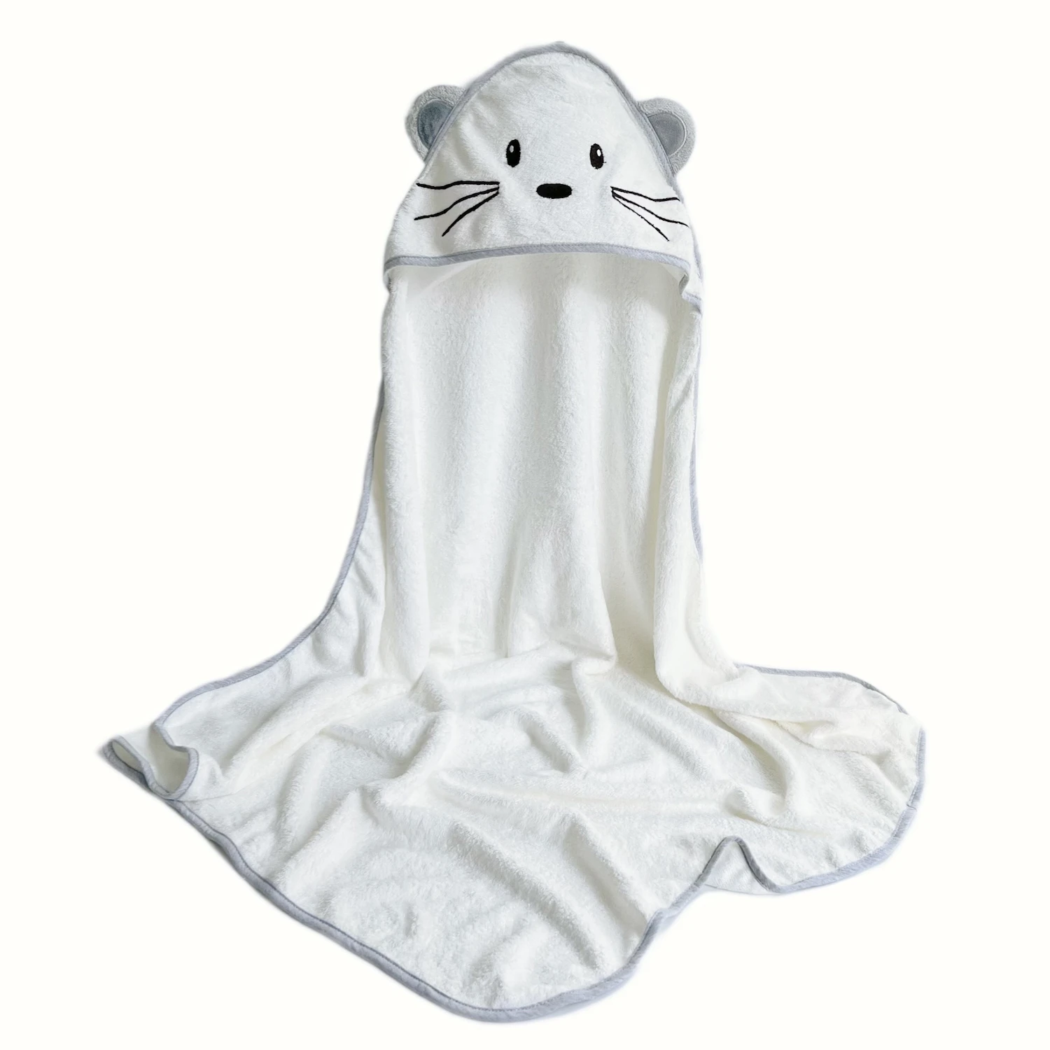 China wholesale 500GSM Cute Design Organic Bamboo Bath Towel Super Soft Bamboo Hooded Towel For Newborn Bath Towel