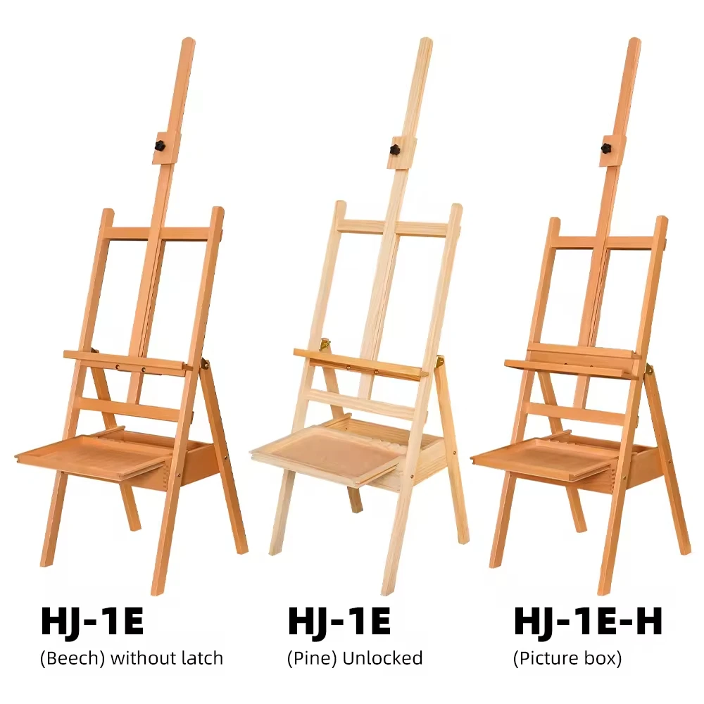 High quality 150cm Studio Drawing Painting Wood easel Adjustable Portable Drawing Board Stand Easel With Drawer