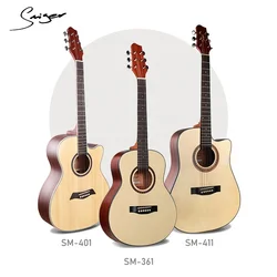 China brand guitar Inlay acoustic wholesale guitar pedal with effect from Smiger guitar