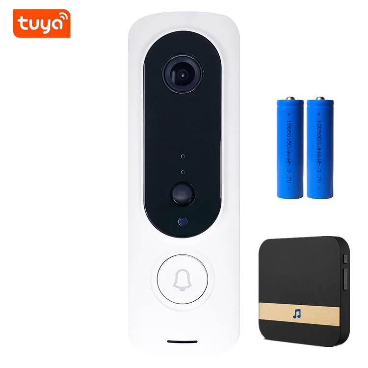 Tuya Smart Home видео-дверной звонок беспроводной дверной звонок скрытого камеры двухстороннее аудио движения уведомления видео домофон