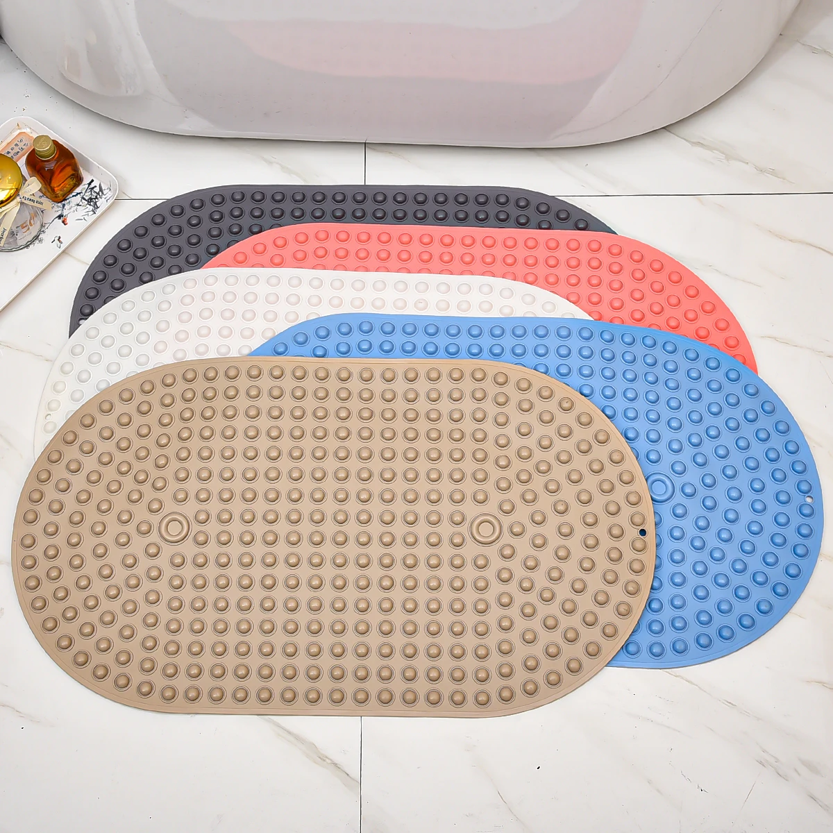 2024 Customised Non Slip Rubber Bathtub For Kids Bathroom Mat Bath Shower Mat For Tub Bathroom