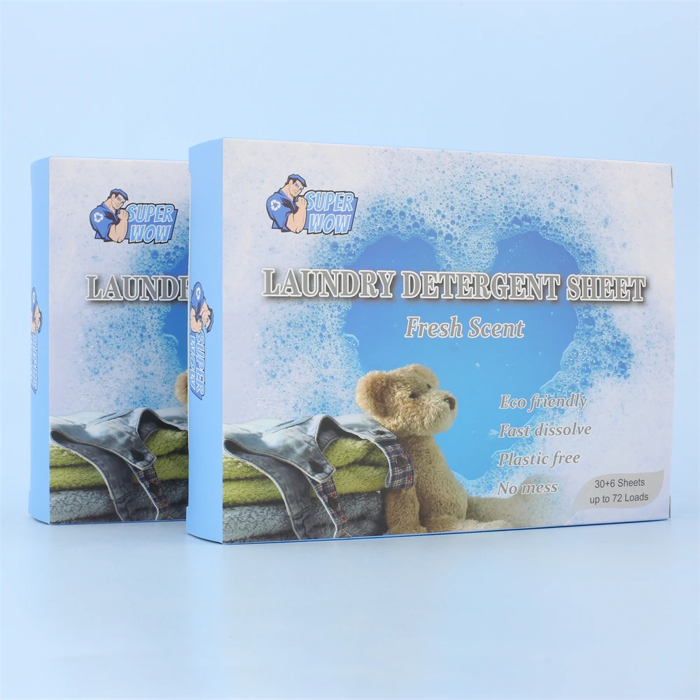 Eco-friendly Laundry Detergent Sheet Sheets Laundry Strip For Sensitive Skin laundry detergent sheets