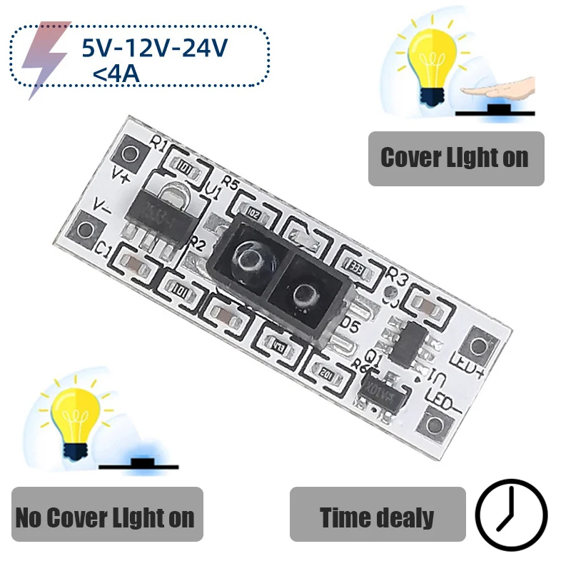 3.7V DC Pir 12V 3-10CM 5A Inductive Proximity Closet Cabinet Switch Electronic Sensors Smart Motion Sensor Switch