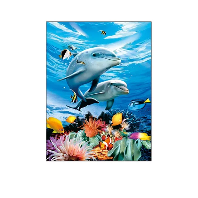 Custom PET 3D lenticular fridge magnet of landscape customized magnet printed for promotion