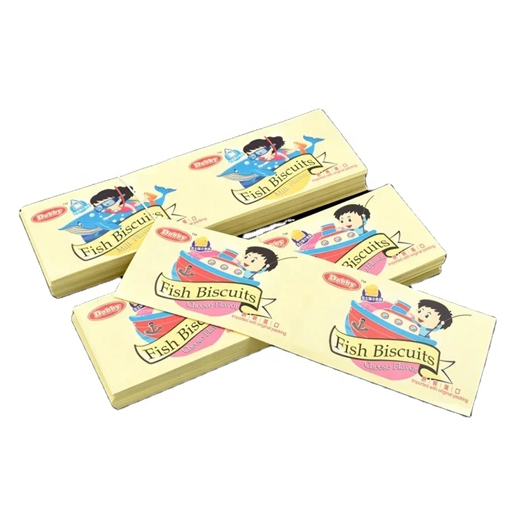 Custom  Adhesive Stickers for  Biscuits
