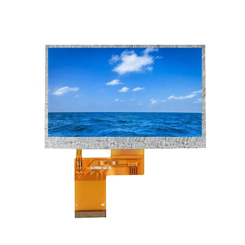 4.3 Inch Lcd Display IPS Viewing Angle Resolution 800(RGB*480) tft 40Pin Cable For Industrial Control / Mid Whole