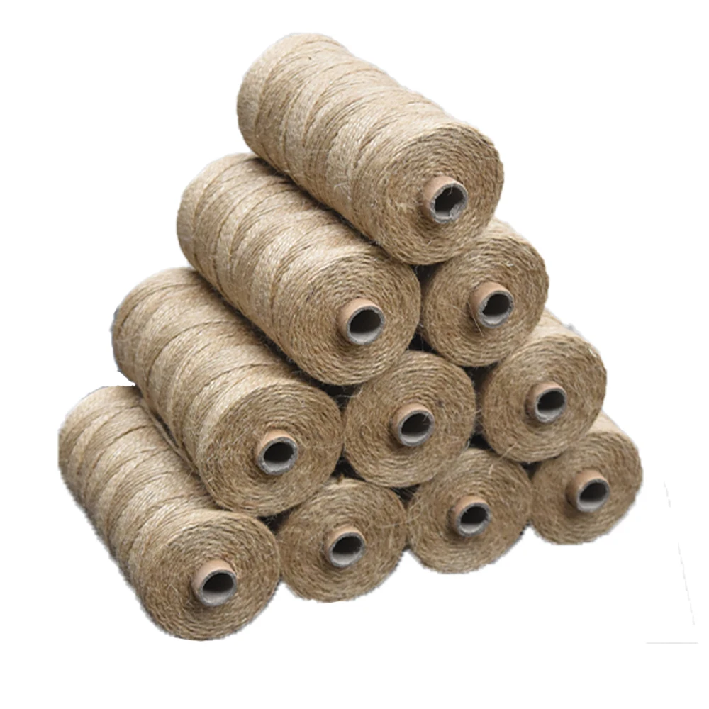 
100% Natural Jute braided Twisted Rope DIY decoration Cord 1mm~50mm Recyclable sisal packaging rope 