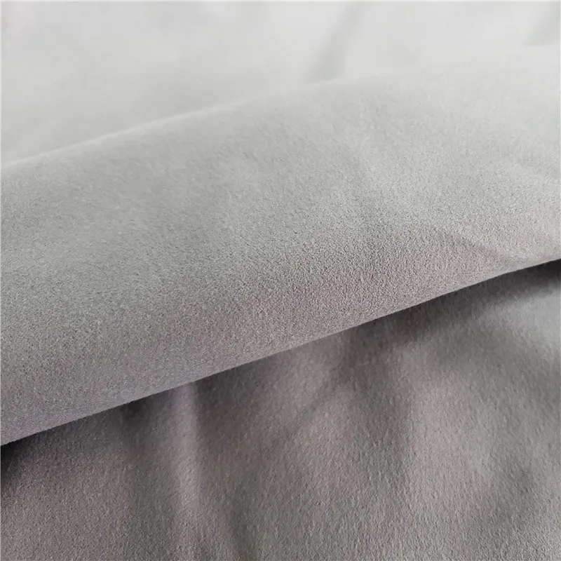 REPREVE Custom 100% Polyester Microfiber Fabric Woven PU Coated Yarn Dyed with Anti-Static Feature for Home Textile Upholstery