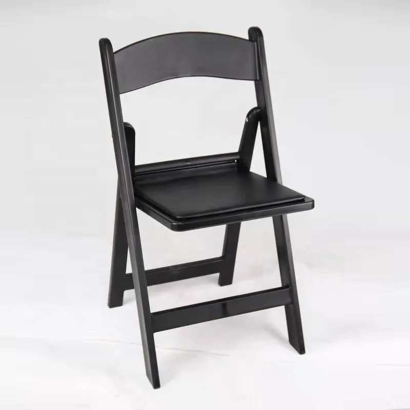Hot sale White&Black plastic folding chair wedding party folding chair camping wholesale outdoor folding Garden