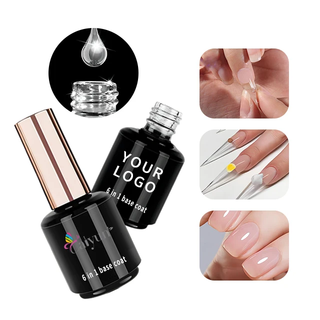 Comprehensive Nail Foundation Gel Polish Professional Thin Uvled Clear Plant 6 In 1 Base Coat