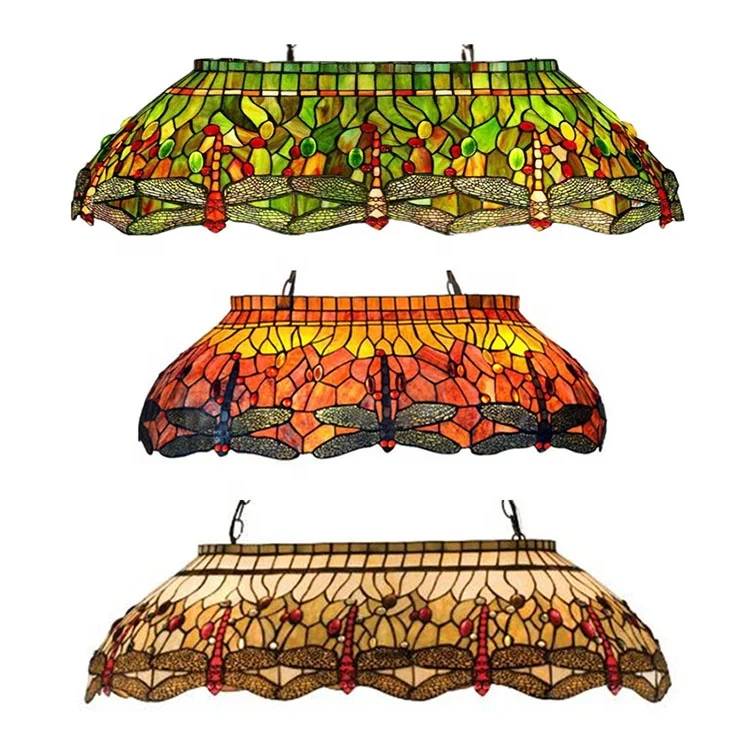 Home and Bar Dinning Room 32'Dragonfly Tiffany Pool Table 6 lights Pendant Lamp