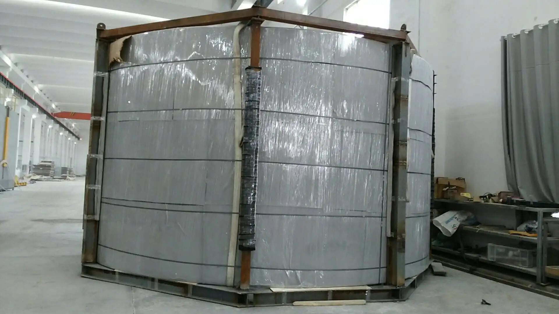 Grandview large size cylindrical Acrylic fish tank rimless aquarium