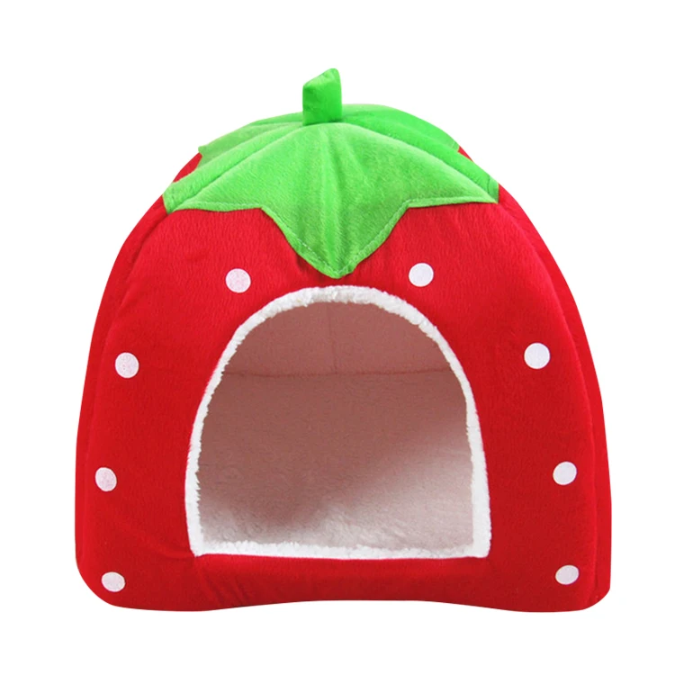 Wholesale Cute Sweet Strawberry Style Puppy Dog Beds
