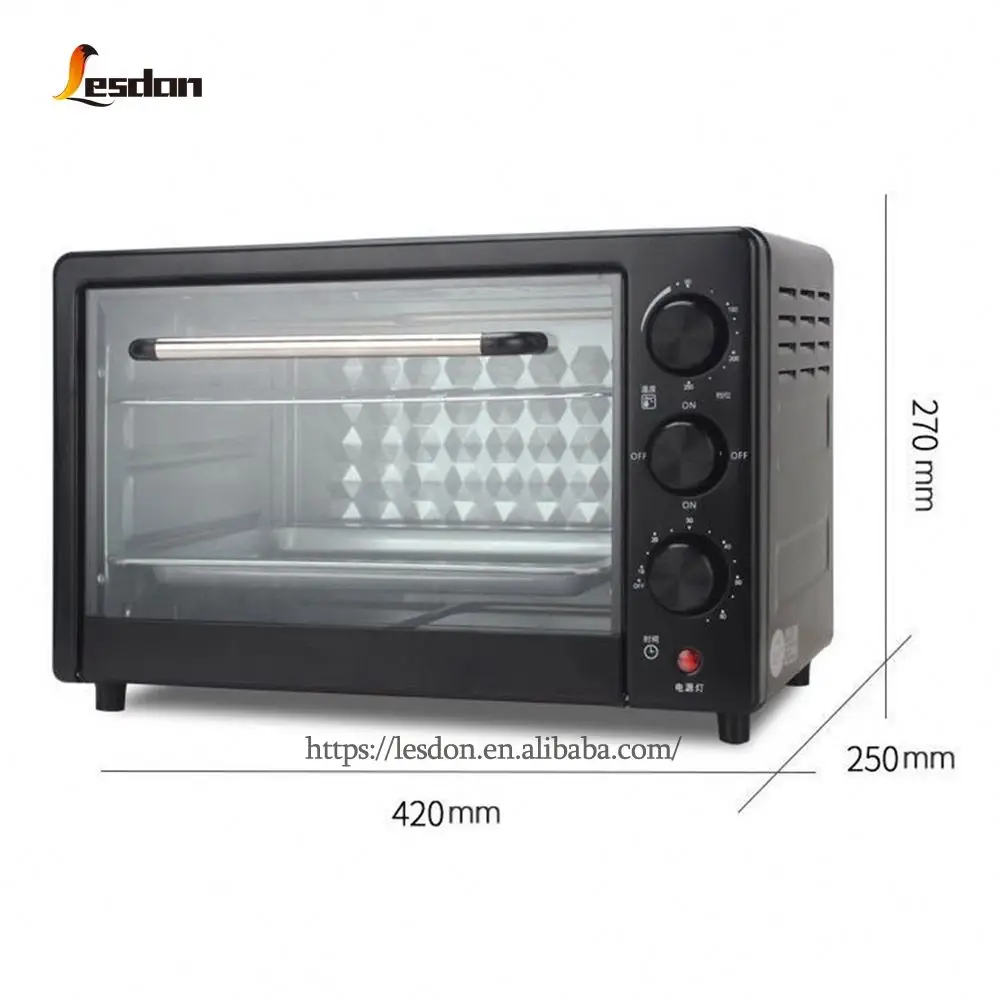 Hot Sale Wholesale Mini, 22 Liters Household Multifunctional Electric Baking Cake Toaster Pizza Convection No Oil Ovens/