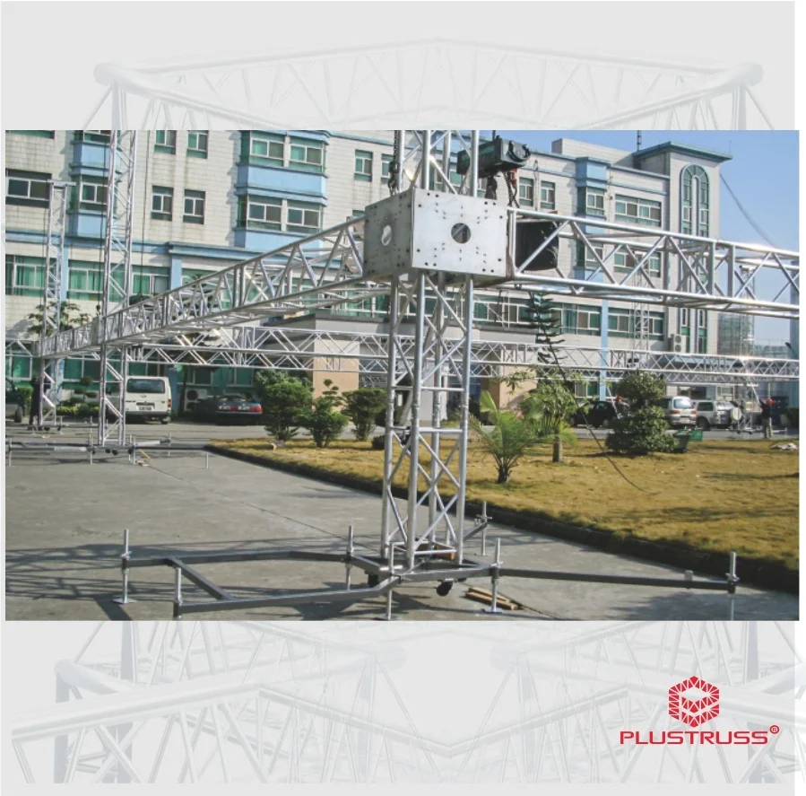Truss Display Stage Aluminum Lighting Assembly Parts 290x290x2500mm G34