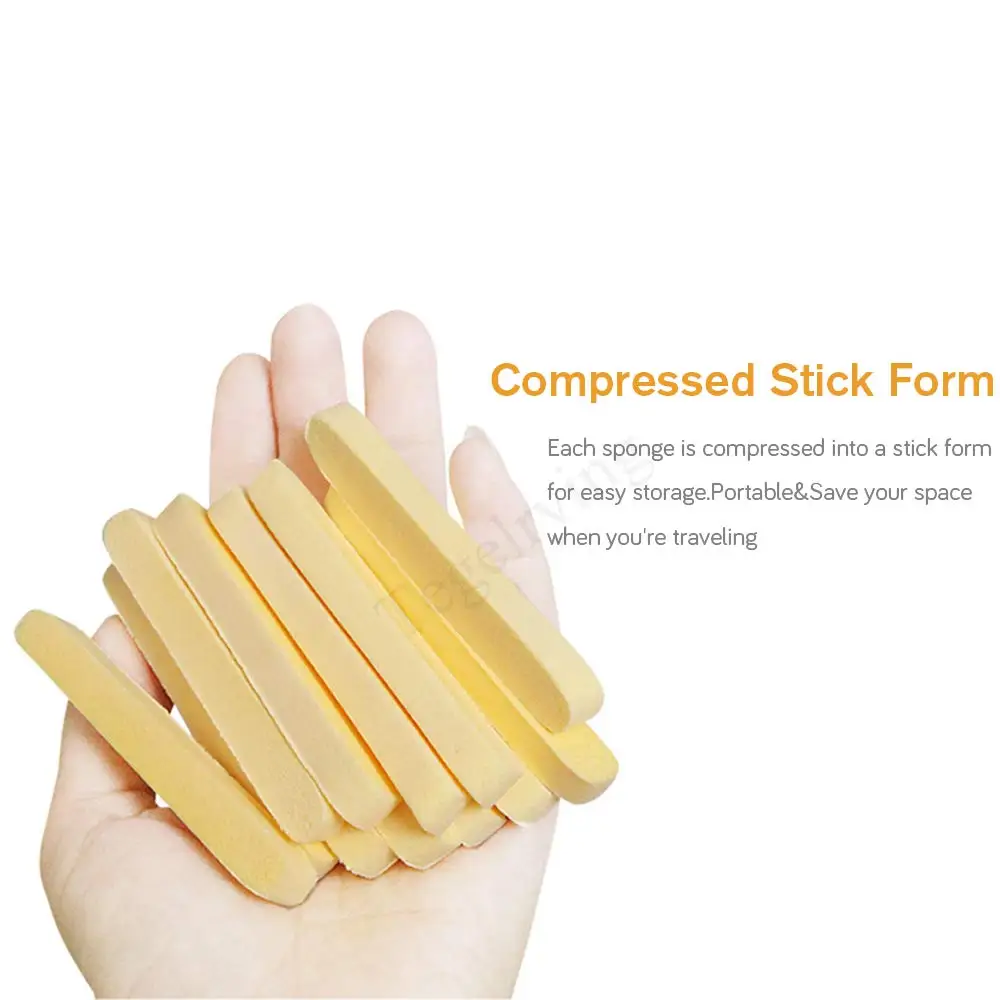 Спонж для лица BONNO, сжатый ПВА, профессиональное средство для удаления макияжа, губка для круглого лица, подушечки, отшелушивающее средство для женщин